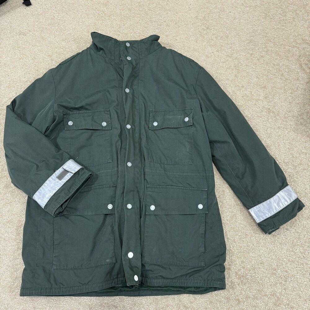RARE 1999 German Police Polizei Wispo Fleece Lined Parka/Jacket Green Sz 3XL (50